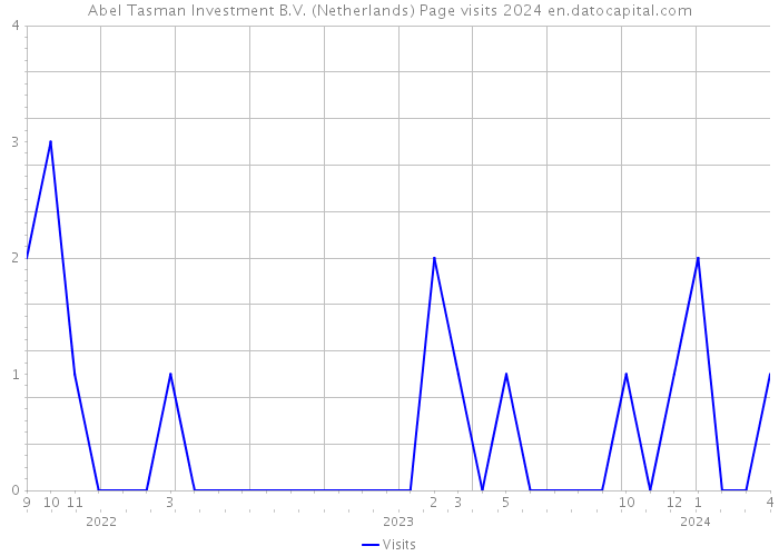 Abel Tasman Investment B.V. (Netherlands) Page visits 2024 