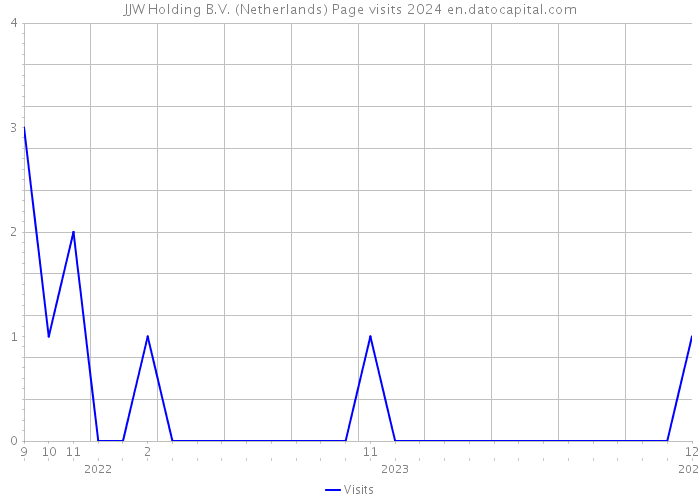 JJW Holding B.V. (Netherlands) Page visits 2024 