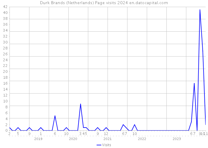 Durk Brands (Netherlands) Page visits 2024 