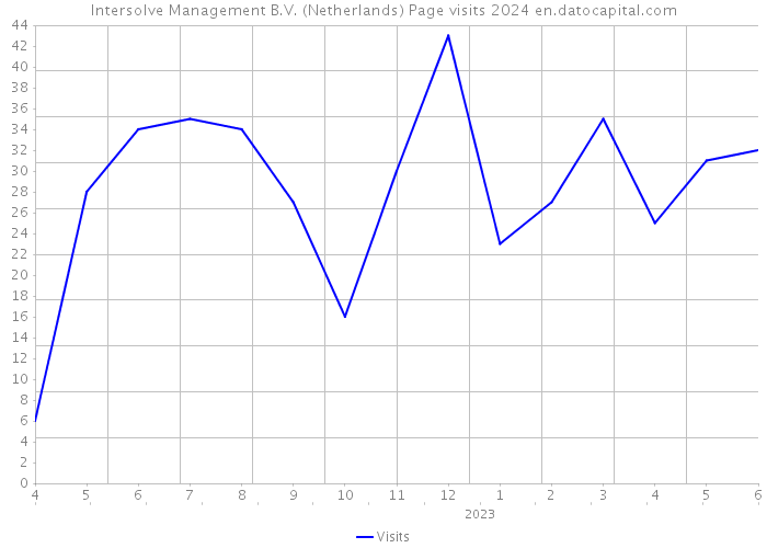 Intersolve Management B.V. (Netherlands) Page visits 2024 