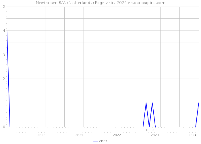 Newintown B.V. (Netherlands) Page visits 2024 