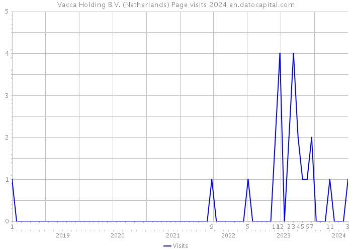 Vacca Holding B.V. (Netherlands) Page visits 2024 