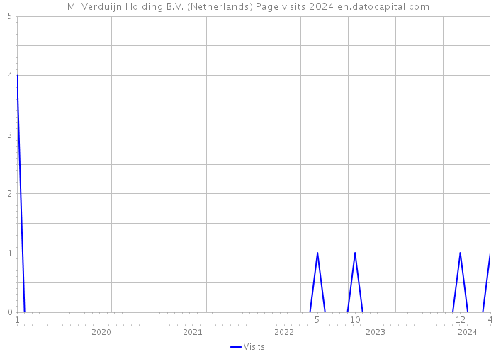 M. Verduijn Holding B.V. (Netherlands) Page visits 2024 