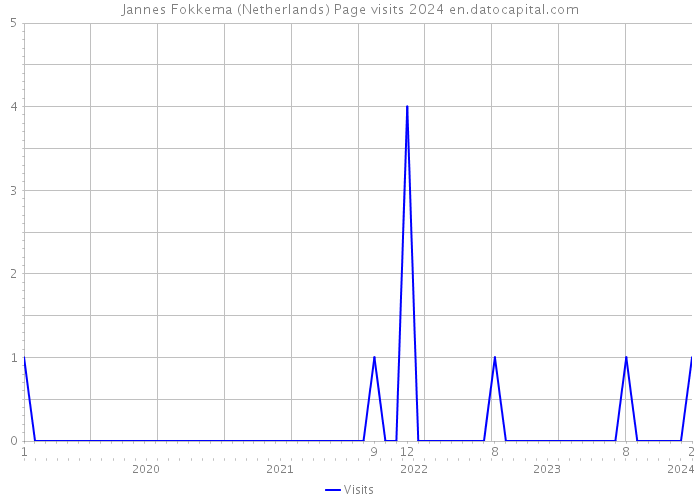 Jannes Fokkema (Netherlands) Page visits 2024 