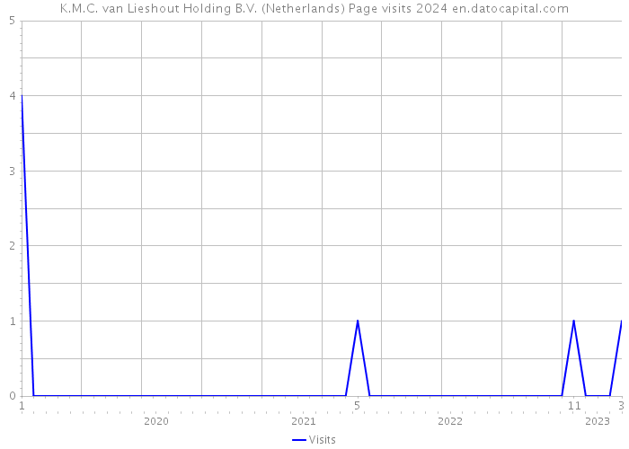 K.M.C. van Lieshout Holding B.V. (Netherlands) Page visits 2024 