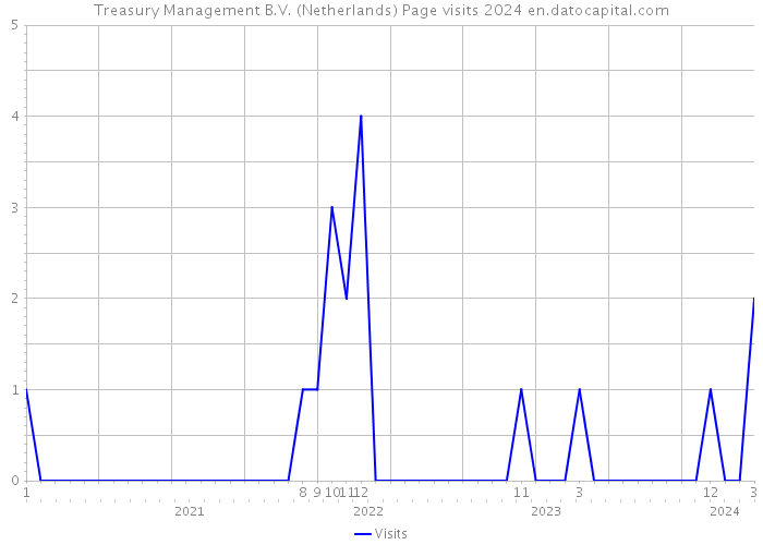 Treasury Management B.V. (Netherlands) Page visits 2024 