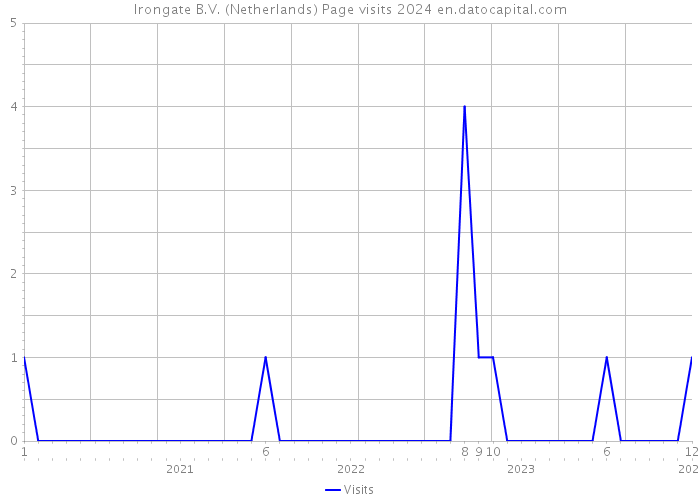 Irongate B.V. (Netherlands) Page visits 2024 