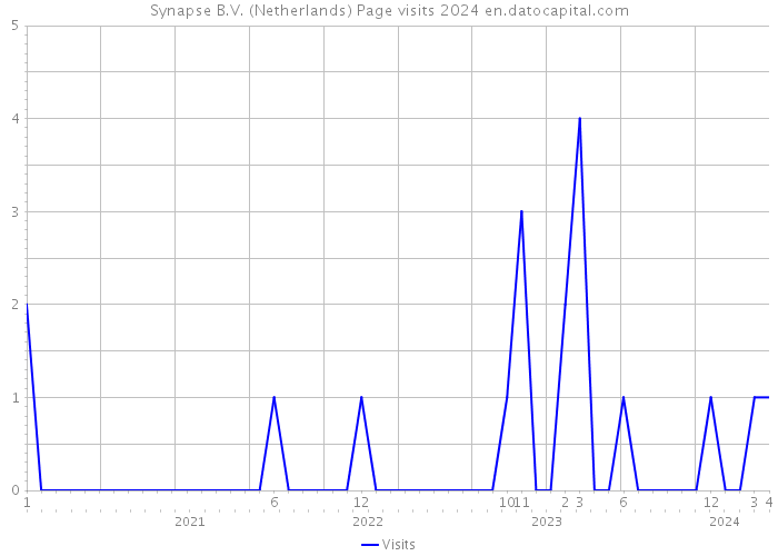Synapse B.V. (Netherlands) Page visits 2024 