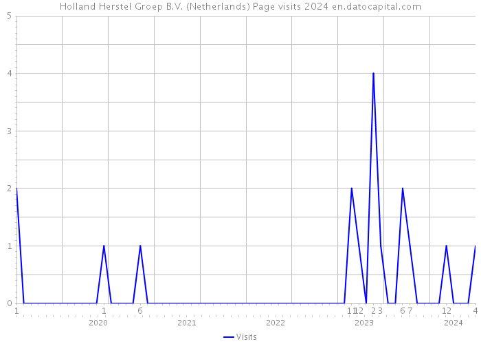 Holland Herstel Groep B.V. (Netherlands) Page visits 2024 