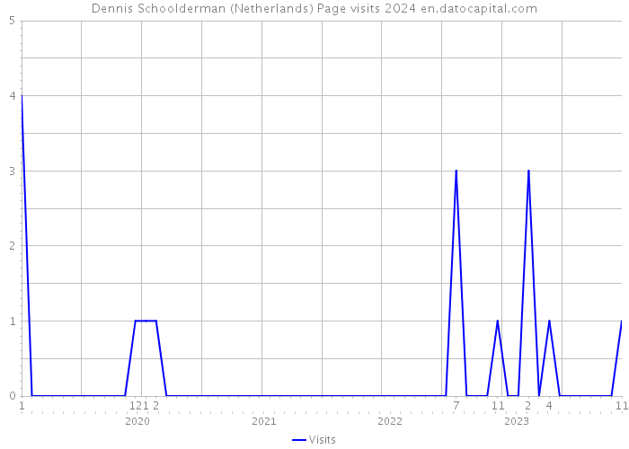 Dennis Schoolderman (Netherlands) Page visits 2024 
