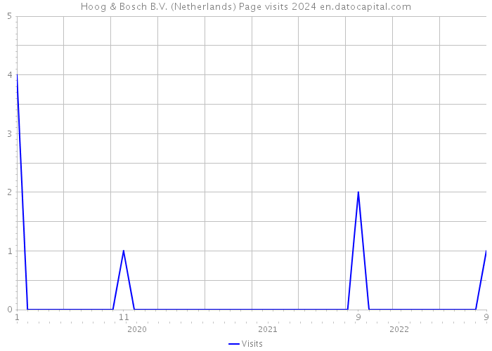 Hoog & Bosch B.V. (Netherlands) Page visits 2024 