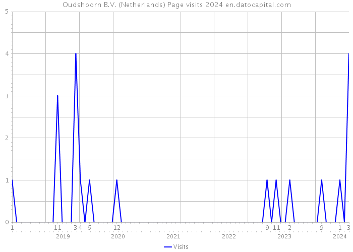 Oudshoorn B.V. (Netherlands) Page visits 2024 