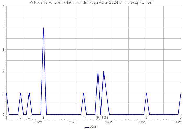 Wilco Slabbekoorn (Netherlands) Page visits 2024 
