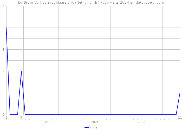 De Bruin Verkeersregelaars B.V. (Netherlands) Page visits 2024 