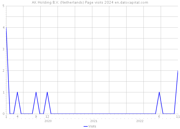 AK Holding B.V. (Netherlands) Page visits 2024 