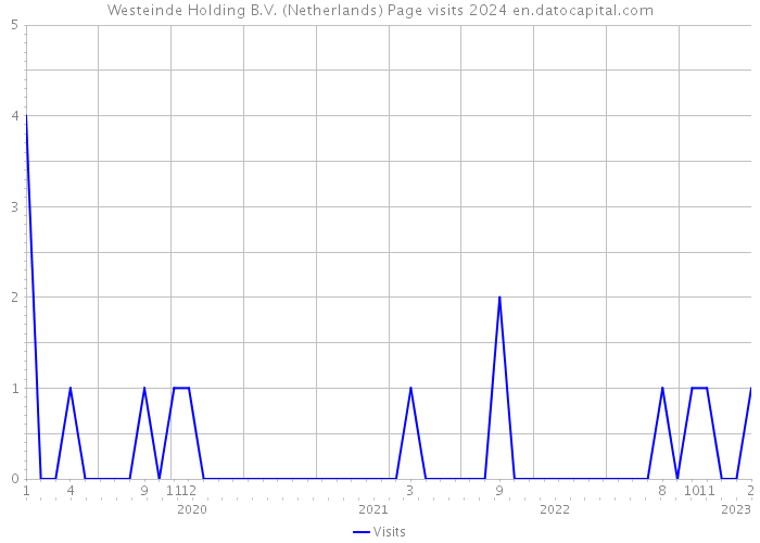 Westeinde Holding B.V. (Netherlands) Page visits 2024 