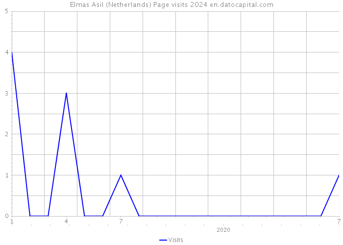 Elmas Asil (Netherlands) Page visits 2024 