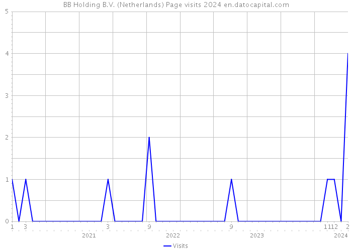 BB Holding B.V. (Netherlands) Page visits 2024 