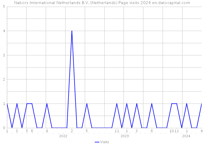 Nabors International Netherlands B.V. (Netherlands) Page visits 2024 