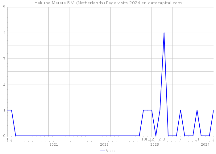 Hakuna Matata B.V. (Netherlands) Page visits 2024 