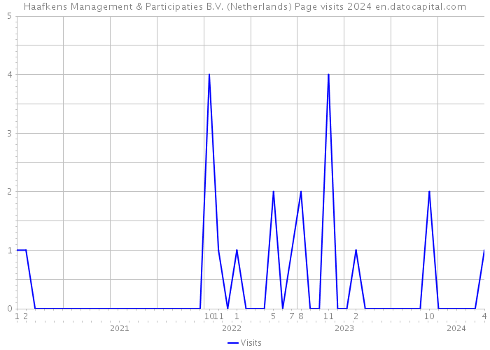 Haafkens Management & Participaties B.V. (Netherlands) Page visits 2024 