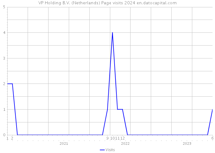 VP Holding B.V. (Netherlands) Page visits 2024 