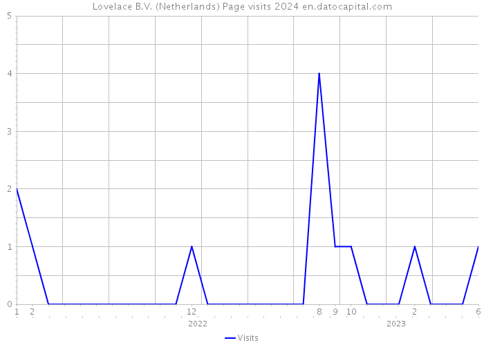 Lovelace B.V. (Netherlands) Page visits 2024 