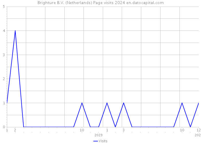 Brighture B.V. (Netherlands) Page visits 2024 