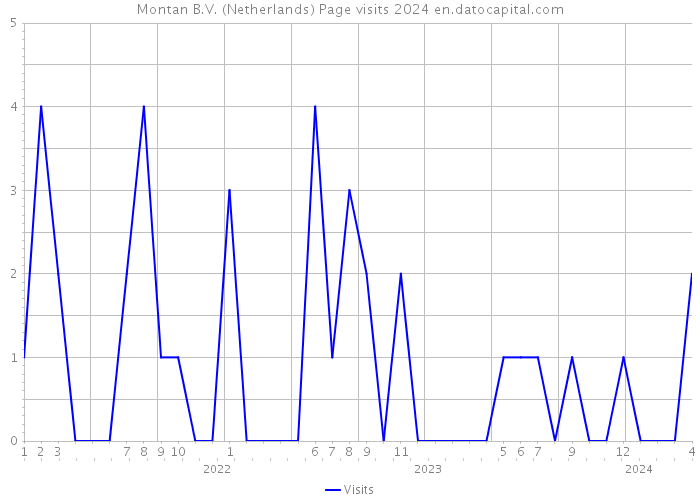 Montan B.V. (Netherlands) Page visits 2024 