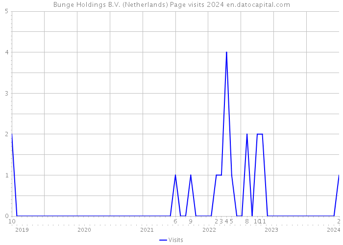 Bunge Holdings B.V. (Netherlands) Page visits 2024 