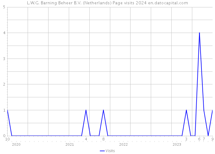 L.W.G. Barning Beheer B.V. (Netherlands) Page visits 2024 