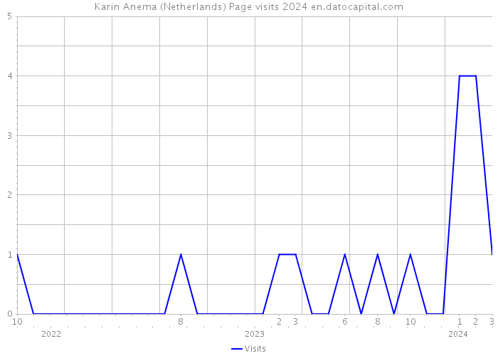Karin Anema (Netherlands) Page visits 2024 
