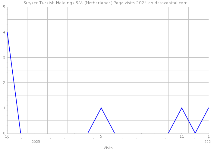 Stryker Turkish Holdings B.V. (Netherlands) Page visits 2024 
