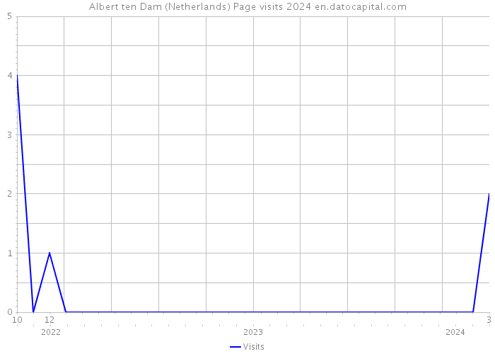 Albert ten Dam (Netherlands) Page visits 2024 