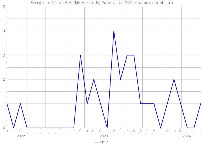 Evergreen Group B.V. (Netherlands) Page visits 2024 