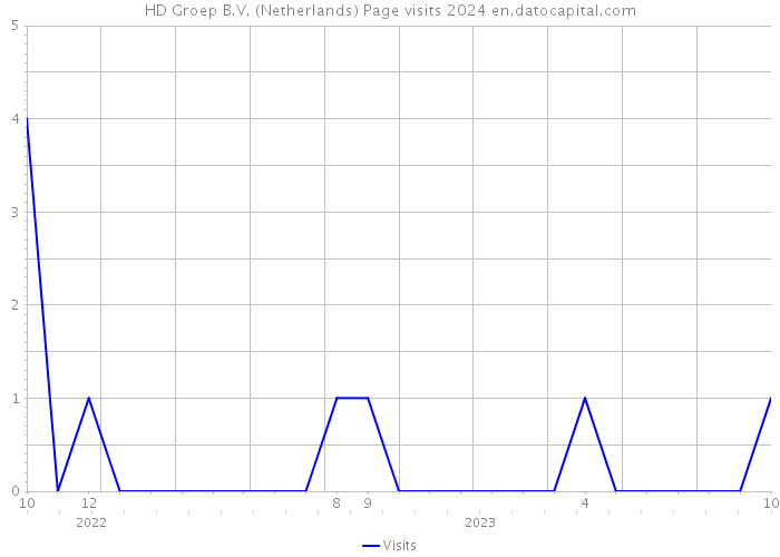 HD Groep B.V. (Netherlands) Page visits 2024 