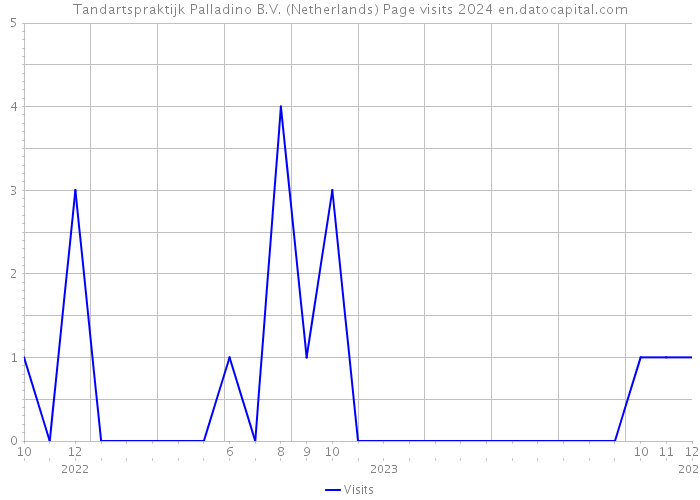 Tandartspraktijk Palladino B.V. (Netherlands) Page visits 2024 