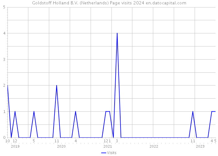 Goldstoff Holland B.V. (Netherlands) Page visits 2024 