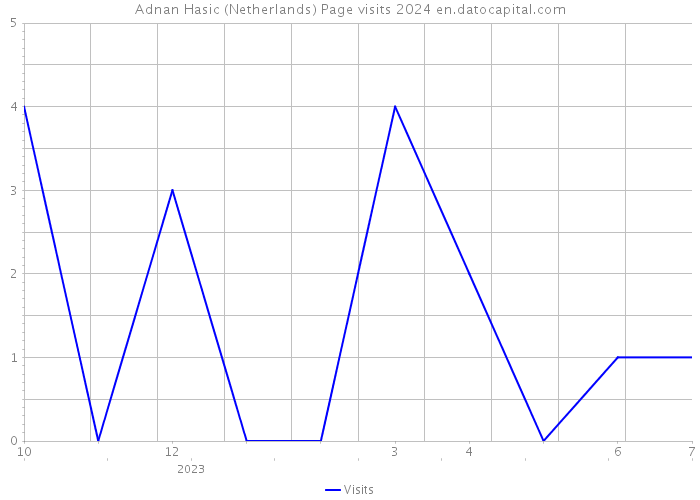 Adnan Hasic (Netherlands) Page visits 2024 