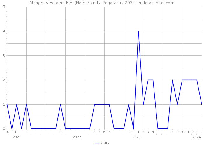 Mangnus Holding B.V. (Netherlands) Page visits 2024 