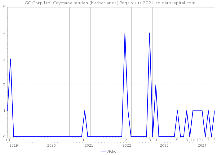 LIGC Corp Ltd. Caymaneilanden (Netherlands) Page visits 2024 