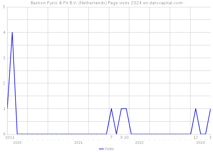 Bastion Fysio & Fit B.V. (Netherlands) Page visits 2024 