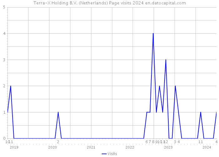 Terra-X Holding B.V. (Netherlands) Page visits 2024 