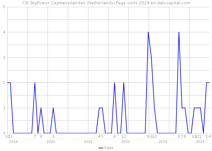 CSI SkyPower Caymaneilanden (Netherlands) Page visits 2024 