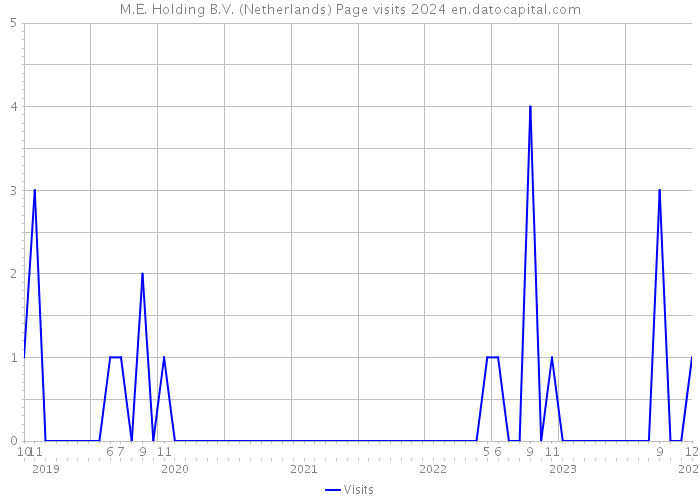 M.E. Holding B.V. (Netherlands) Page visits 2024 