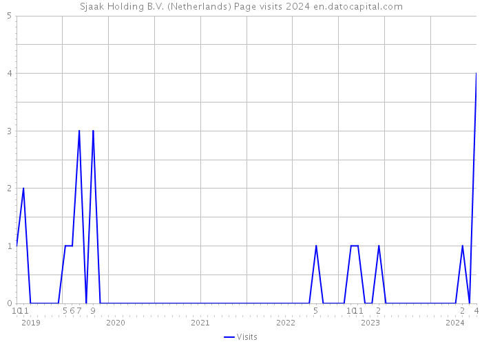 Sjaak Holding B.V. (Netherlands) Page visits 2024 