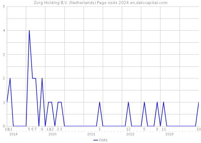 Zorg Holding B.V. (Netherlands) Page visits 2024 