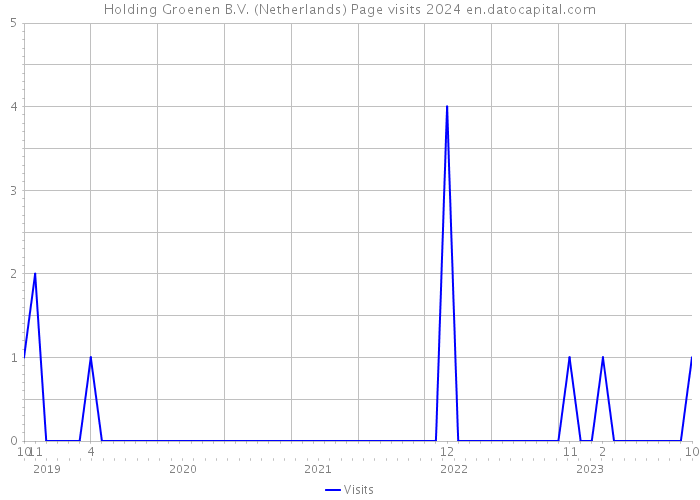 Holding Groenen B.V. (Netherlands) Page visits 2024 