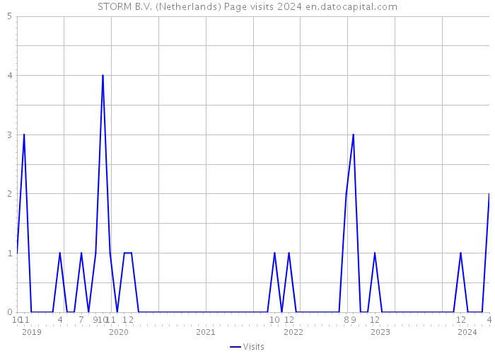STORM B.V. (Netherlands) Page visits 2024 