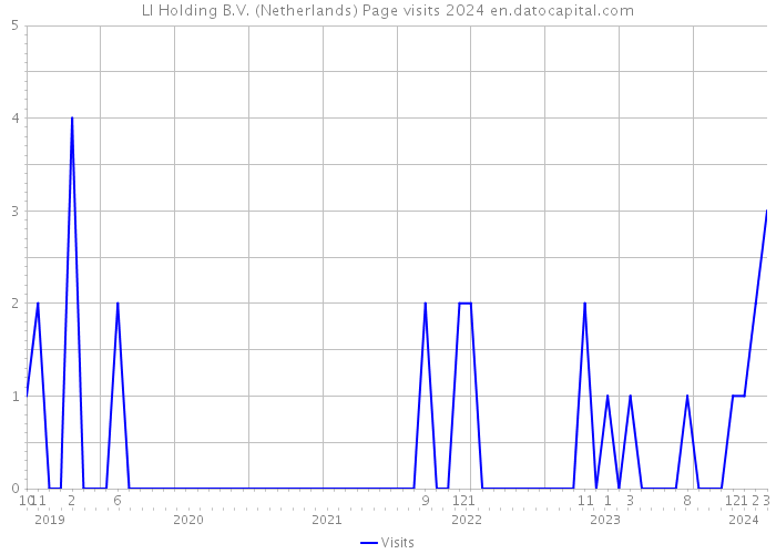 LI Holding B.V. (Netherlands) Page visits 2024 